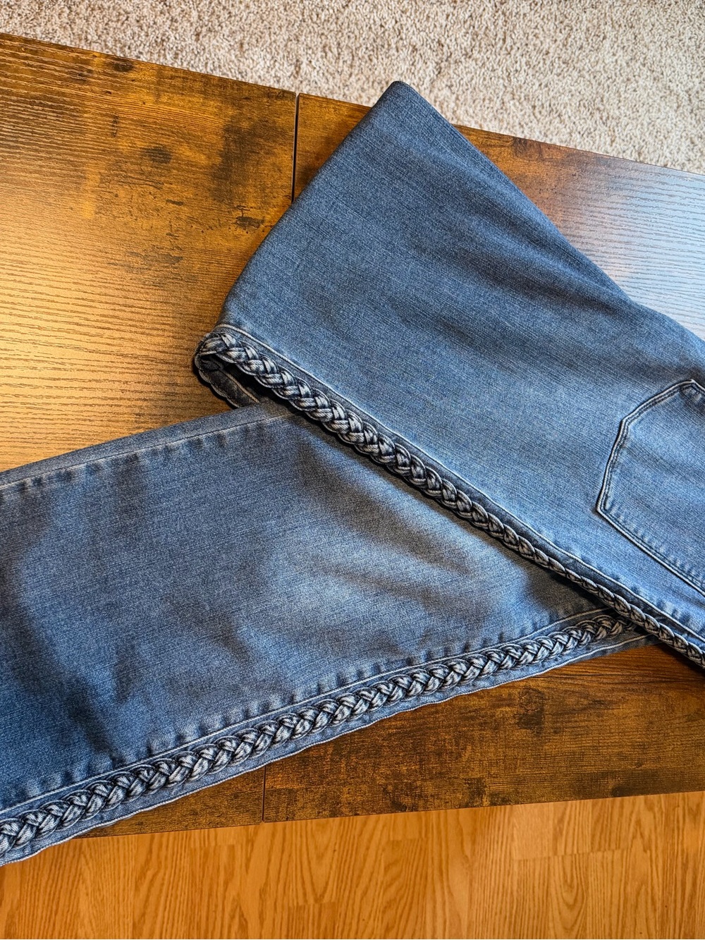 Judy Blue Light Wash Braided Side Seam Jeans - Picture 8 of 10